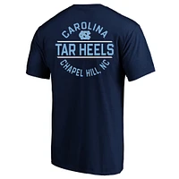 T-shirt Fanatics bleu marine pour homme des Tar Heels de Caroline du Nord Big & Tall Fast Break 2 Hit