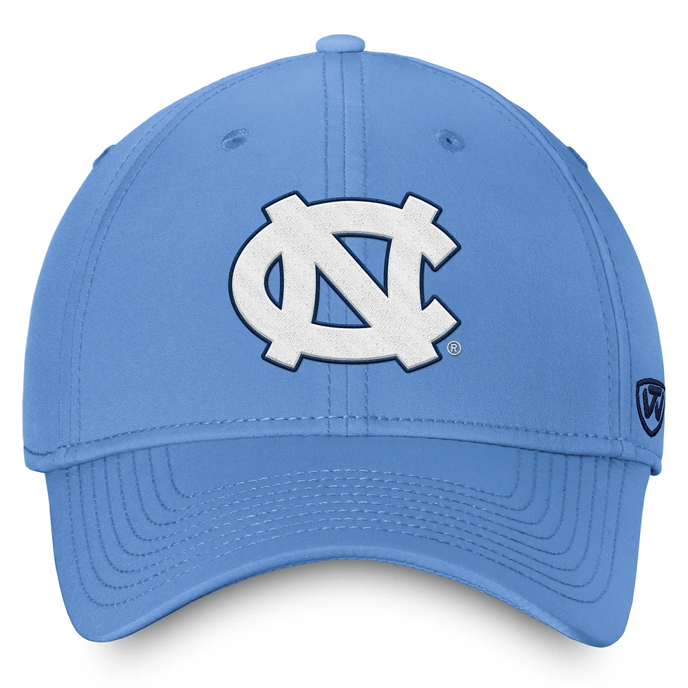 Casquette ajustable Top of the World bleu clair pour homme des Tar Heels de Caroline du Nord