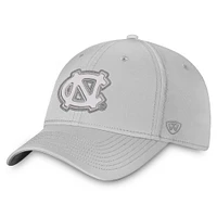 Casquette McCoy Flex grise pour homme Top of the World des Tar Heels de Caroline du Nord