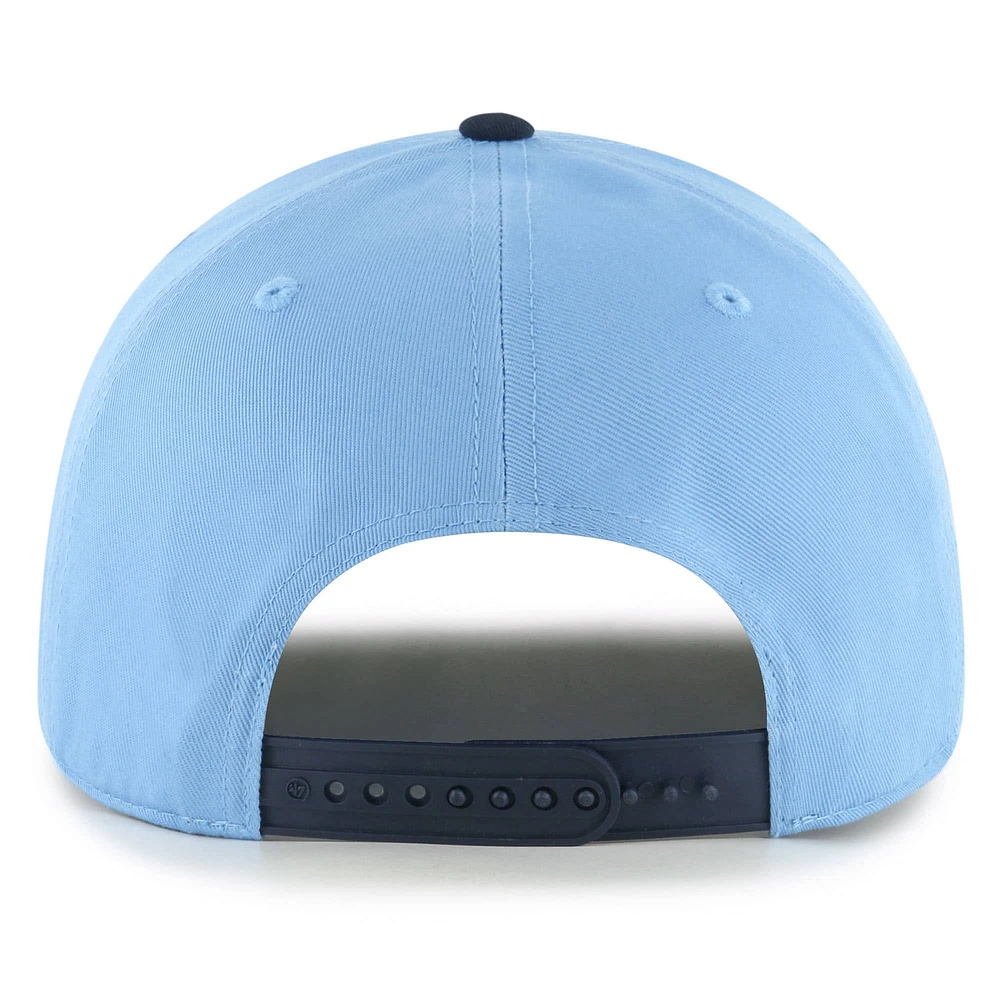 Men's '47 Carolina Blue North Carolina Tar Heels Dropshadow Rope Hitch Adjustable Hat