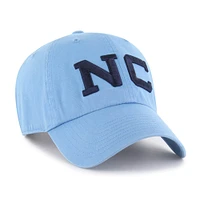 Casquette ajustable « 47 Carolina Blue » pour homme des Tar Heels de Caroline du Nord, Vault Clean Up