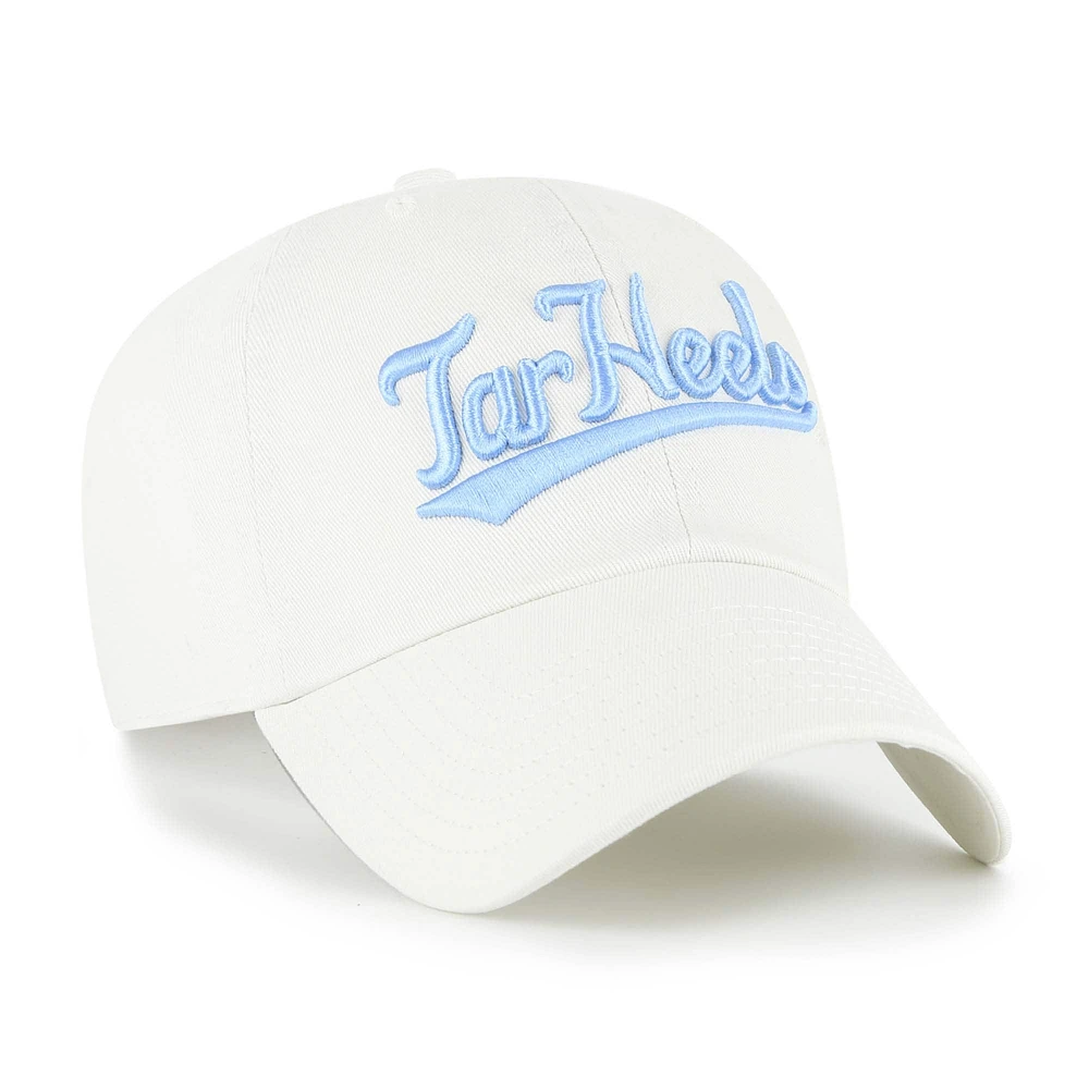 Men's '47 Cream North Carolina Tar Heels Clean Up Adjustable Hat