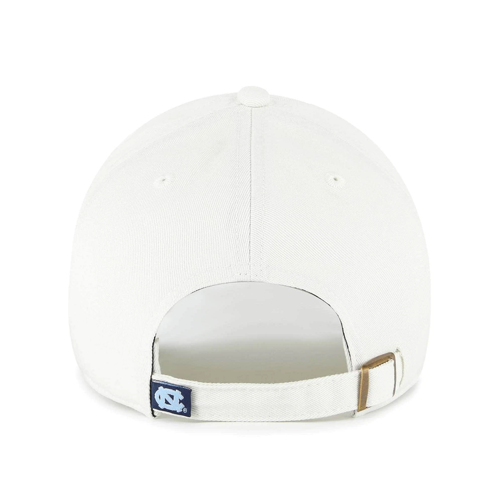 Men's '47 Cream North Carolina Tar Heels Clean Up Adjustable Hat