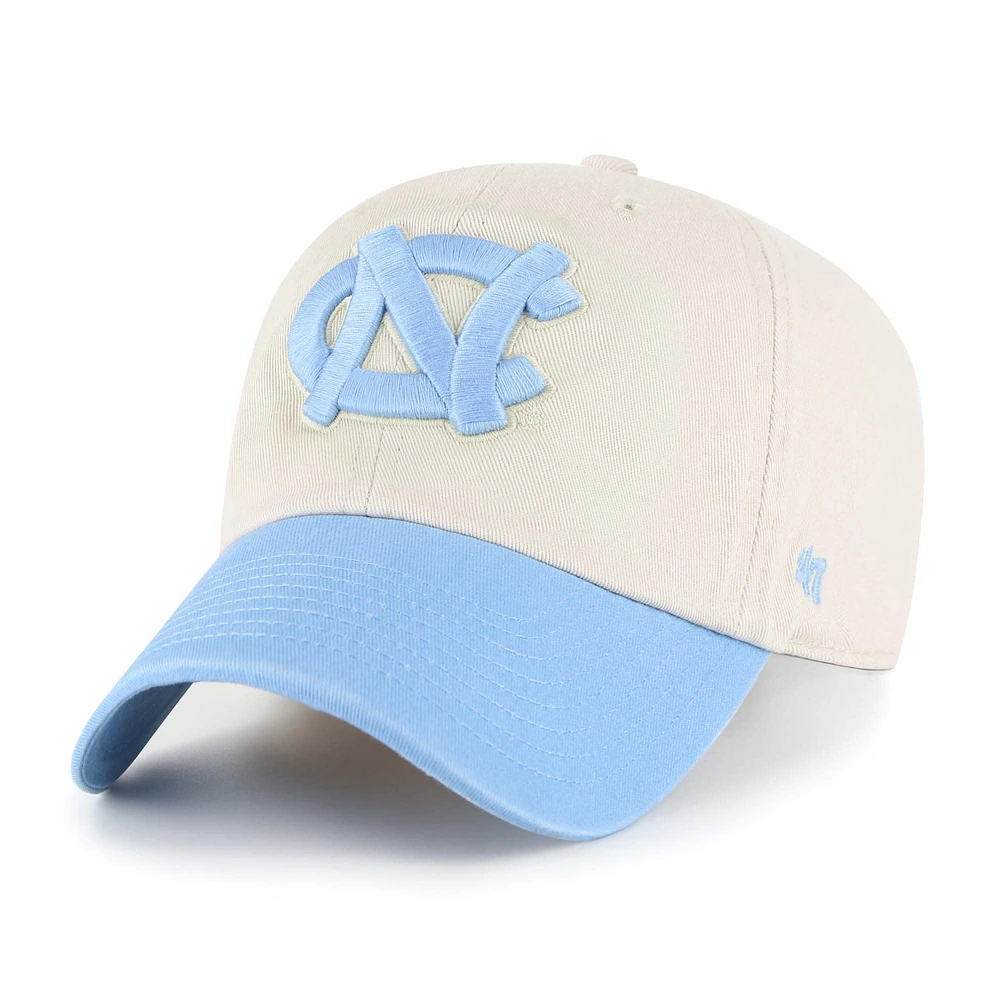 Men's '47 Cream North Carolina Tar Heels Grand Stand Clean Up Adjustable Hat