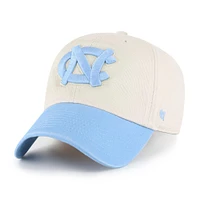 Men's '47 Cream North Carolina Tar Heels Grand Stand Clean Up Adjustable Hat