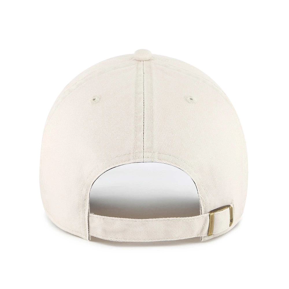 Men's '47 Cream North Carolina Tar Heels Grand Stand Clean Up Adjustable Hat