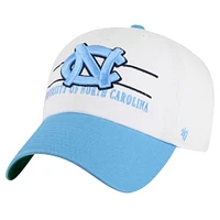 Men's '47 White North Carolina Tar Heels Gridiron Clean Up Adjustable Hat