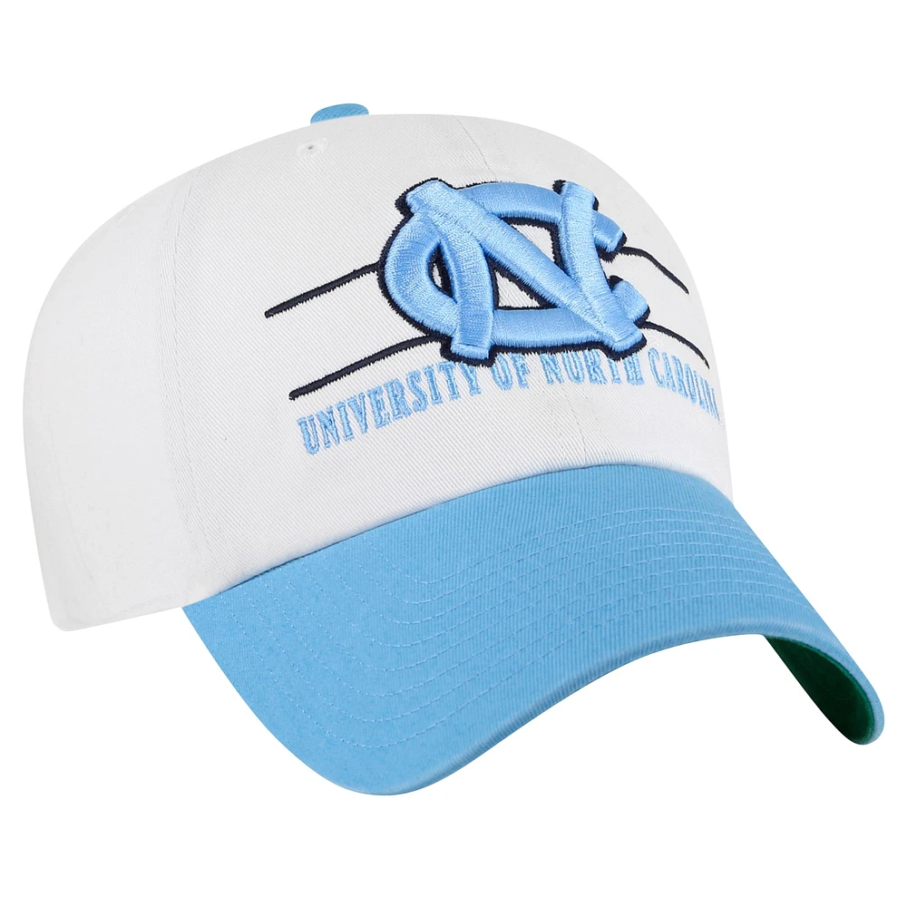 Men's '47 White North Carolina Tar Heels Gridiron Clean Up Adjustable Hat