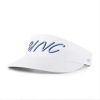 Men's '47 White North Carolina Tar Heels Melbourne brrr° Adjustable Visor