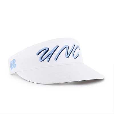 Men's '47 White North Carolina Tar Heels Melbourne brrr° Adjustable Visor