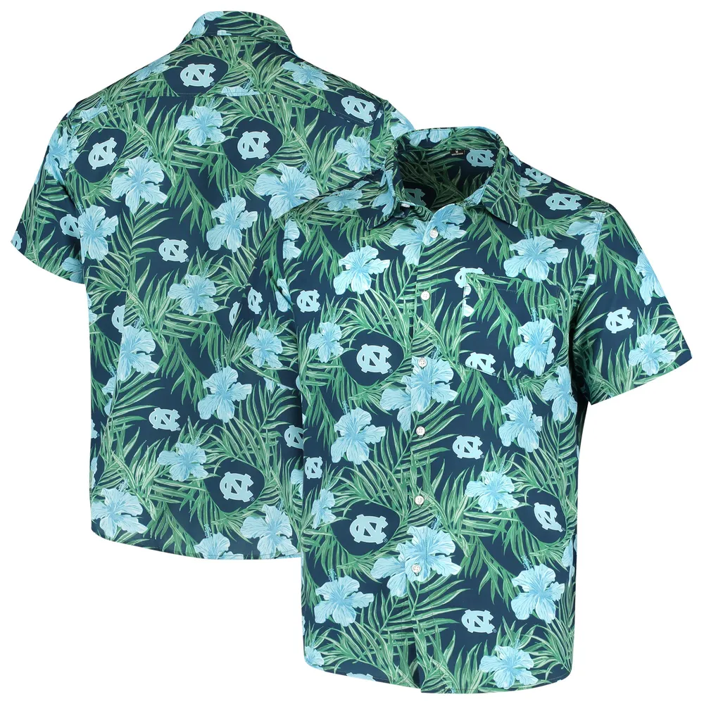 Lids North Carolina Tar Heels Tommy Bahama Big & Tall Coast Luminescent  Fronds IslandZone Button-Up Camp Shirt - Blue