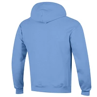 Sweat à capuche en polaire Basic Arch Champion Carolina Blue pour homme des Tar Heels de Caroline du Nord