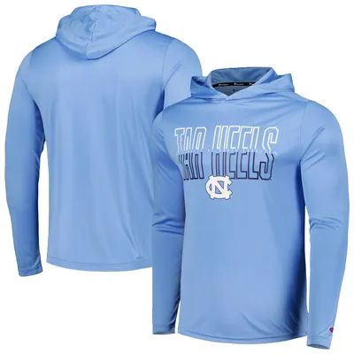 Mitchell & Ness Men's North Carolina Tar Heels Light Blue Champ City Fleece Hoodie, Large