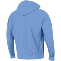 Men's Champion Carolina Blue North Tar Heels Team Arch Reverse Weave Pullover Hoodie