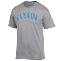 Men's Champion  Heather Gray North Carolina Tar Heels Basic Arch T-Shirt