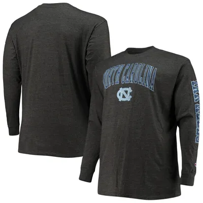 North Carolina Tar Heels Champion Big & Tall 2-Hit Long Sleeve T-Shirt