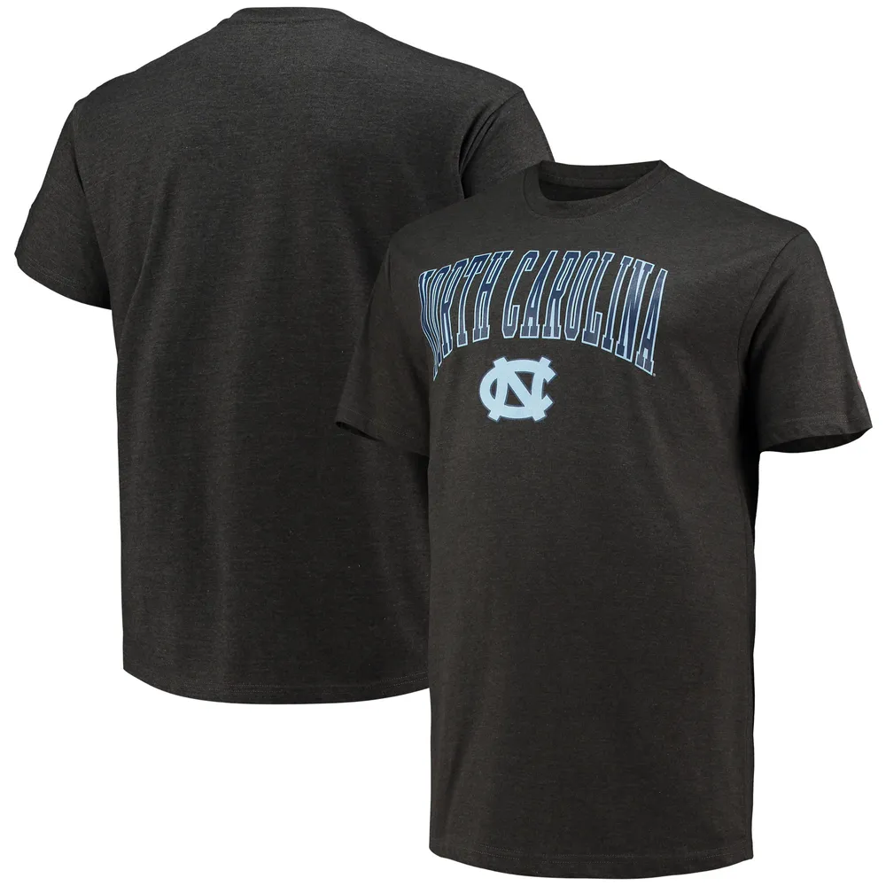 Men's Champion Navy North Carolina Tar Heels Team Stack Long Sleeve T-Shirt