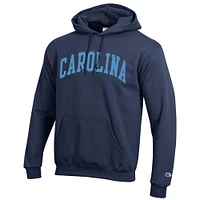 Men's Champion  Navy North Carolina Tar Heels Basic Arch Fleece Pullover Hoodie