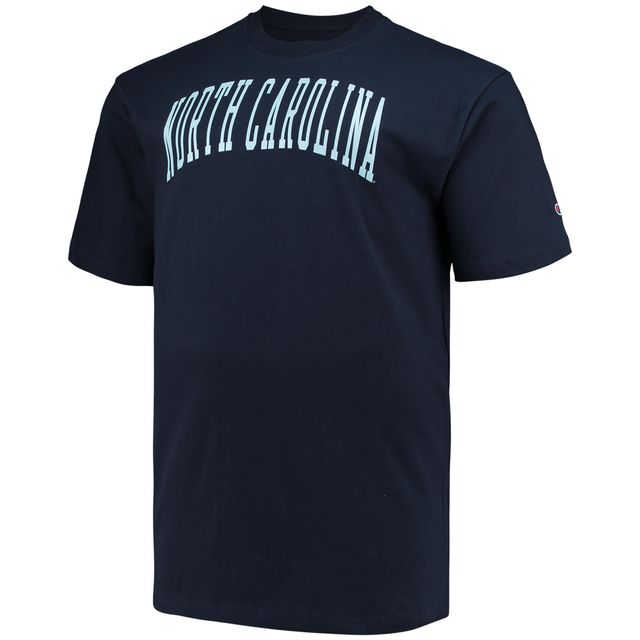 T-shirt avec logo de l'équipe Champion Caroline du Nord Tar Heels Big & Tall Arch pour hommes