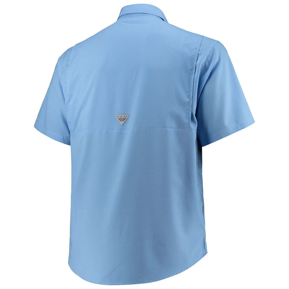 Men's Columbia Carolina Blue North Tar Heels Big & Tall Tamiami Omni-Shade Button-Down Shirt
