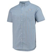 Men's Columbia Carolina Blue North Tar Heels Rapid Rivers Logo Button-Down Shirt