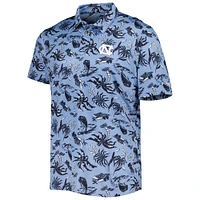 Men's Columbia Carolina Blue North Tar Heels Super Terminal Tackle Omni-Shade Polo