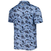 Men's Columbia Carolina Blue North Tar Heels Super Terminal Tackle Omni-Shade Polo