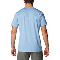 T-shirt Columbia Carolina Blue North Tar Heels Tech Trail Omni-Wick pour hommes