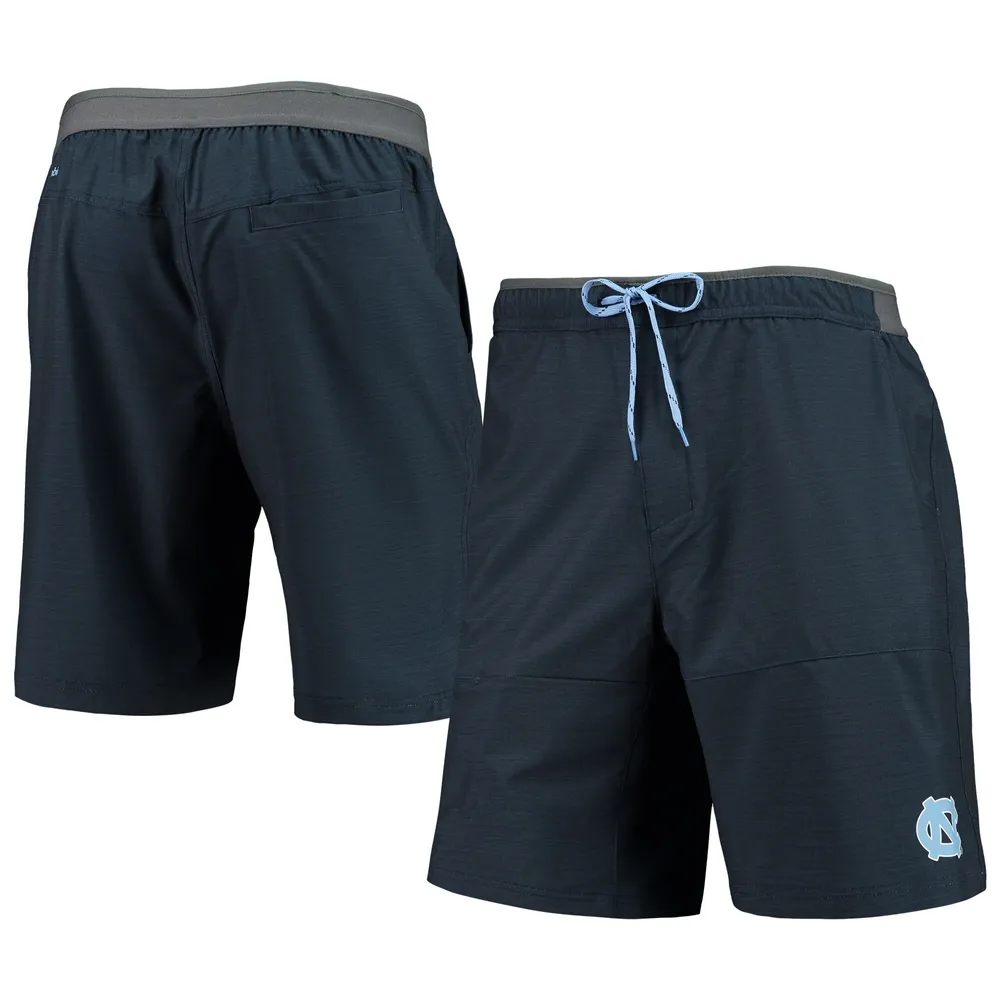 Lids North Carolina Tar Heels Columbia Twisted Creek Omni-Shield Shorts -  Heathered Navy