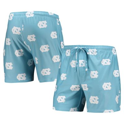 Men's Concepts Sport Carolina Blue North Tar Heels Flagship Allover Print Jam Shorts