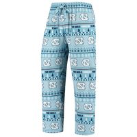 Men's Concepts Sport Carolina Blue North Tar Heels Ugly Sweater Knit Long Sleeve Top and Pant Set