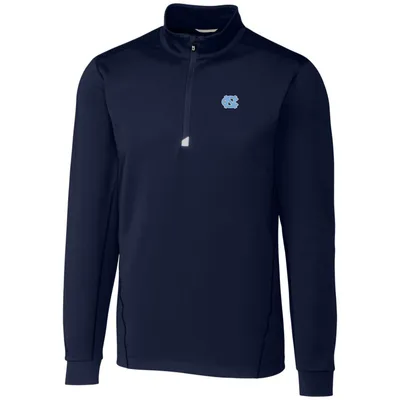 North Carolina Tar Heels Cutter & Buck Big Tall Traverse Half-Zip Jacket - Navy