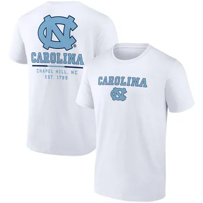 Men's Fanatics Branded White North Carolina Tar Heels Double