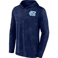 T-shirt à capuche camouflage Fanatics Navy North Carolina Tar Heels pour hommes