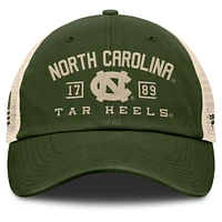 Men's Fanatics Olive North Carolina Tar Heels OHT Military Appreciation Frontier Trucker Adjustable Hat