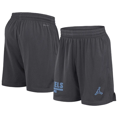 Men's Jordan Brand Anthracite North Carolina Tar Heels 2024 Sideline Performance Mesh Shorts