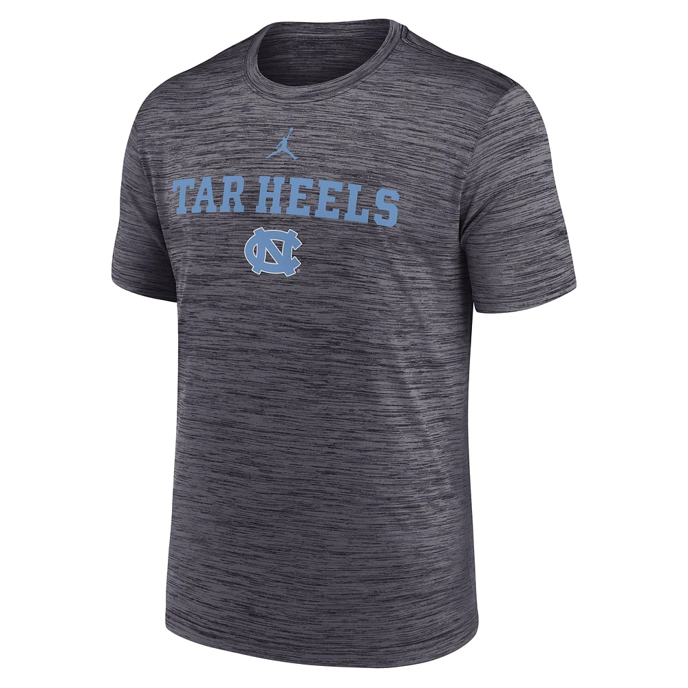 Men's Jordan Brand Black North Carolina Tar Heels 2025 Sideline Velocity Performance T-Shirt
