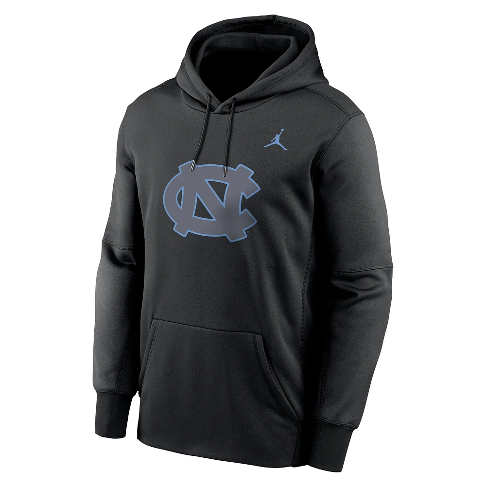 Sweat à capuche en polaire Jordan Brand Black North Carolina Tar Heels pour homme