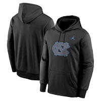 Sweat à capuche en polaire Jordan Brand Black North Carolina Tar Heels pour homme