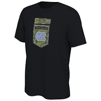 Men's Jordan Brand Black North Carolina Tar Heels Veterans Camo T-Shirt