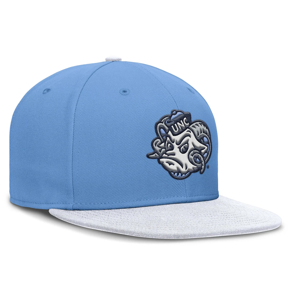 Men's Jordan Brand Carolina Blue/White North Tar Heels Two-Tone Primetime Performance Fitted Hat