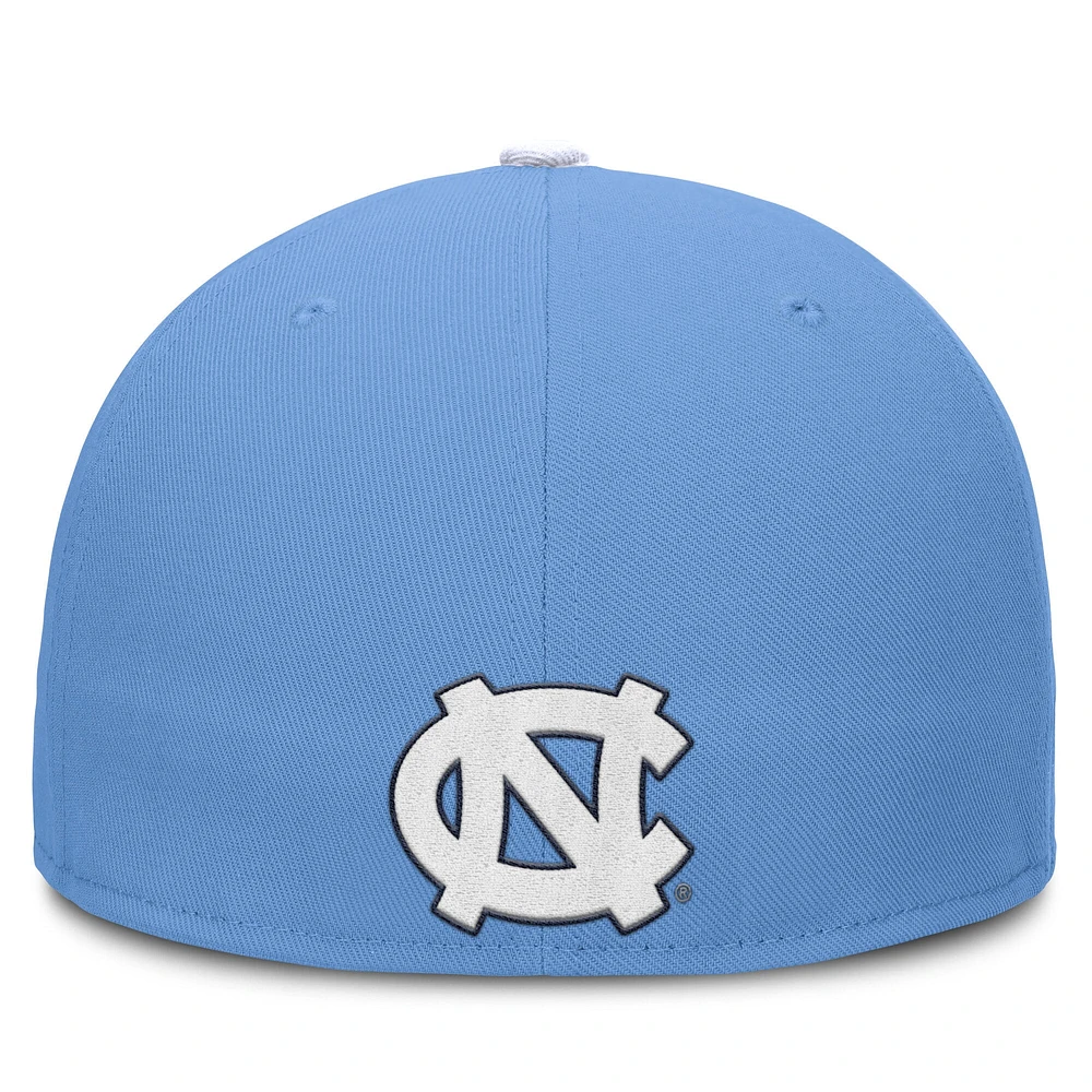 Men's Jordan Brand Carolina Blue/White North Tar Heels Two-Tone Primetime Performance Fitted Hat