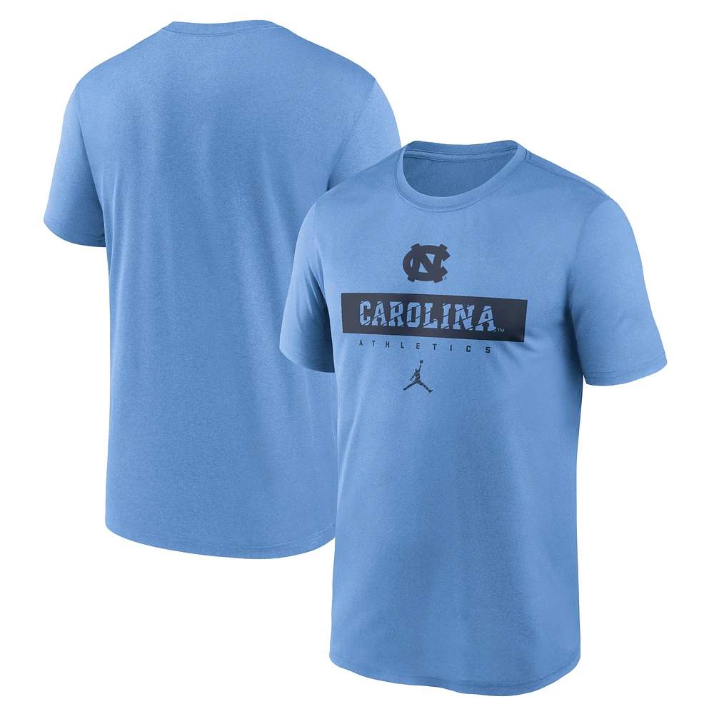 Men's Jordan Brand Carolina Blue North Tar Heels 2024 Sideline Legend Performance  T-Shirt