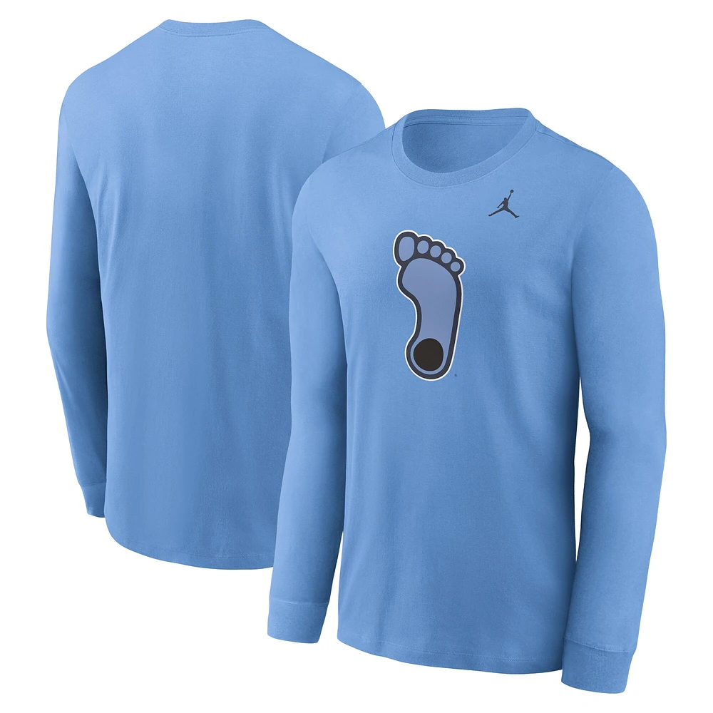 Men's Jordan Brand Carolina Blue North Tar Heels Alternate Logo Long Sleeve T-Shirt