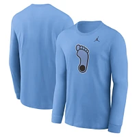 Men's Jordan Brand Carolina Blue North Tar Heels Alternate Logo Long Sleeve T-Shirt