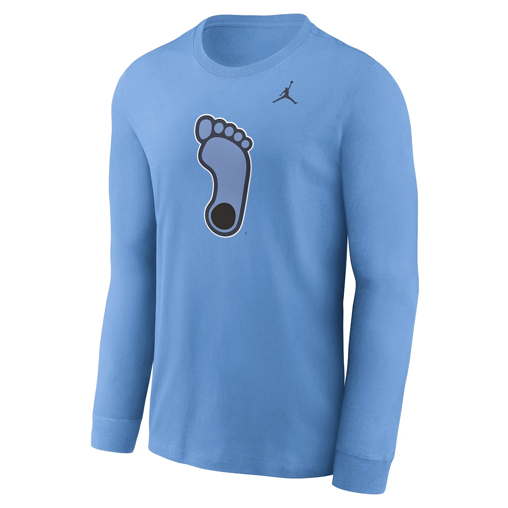 Men's Jordan Brand Carolina Blue North Tar Heels Alternate Logo Long Sleeve T-Shirt
