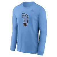 Men's Jordan Brand Carolina Blue North Tar Heels Alternate Logo Long Sleeve T-Shirt