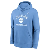 Men's Jordan Brand Carolina Blue North Tar Heels Basketball Arch Pullover Hoodie