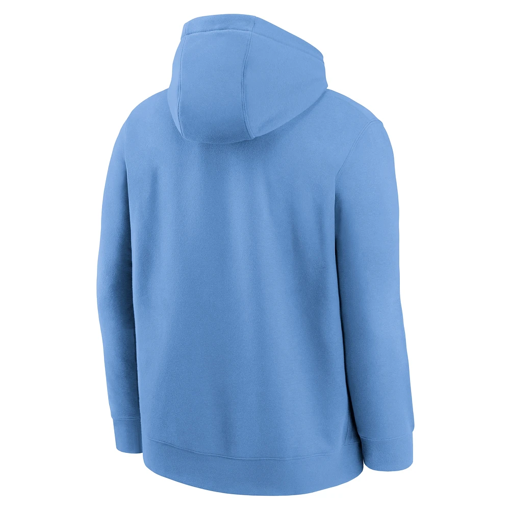 Men's Jordan Brand Carolina Blue North Tar Heels Basketball Arch Pullover Hoodie