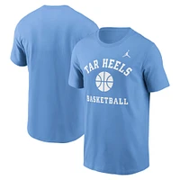 Men's Jordan Brand Carolina Blue North Tar Heels Basketball Icon T-Shirt